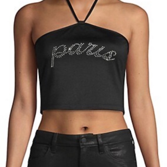 NWT - Capsule 98 Halter Cropped Top - sz 8 - Picture 1 of 5